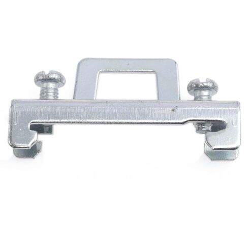 DIN Rail Terminal Block End Stopper Mounting Clips Guide Rail Retainer Piece Silver Galvanized Rail Mount Terminal Blocks Single Layer Terminal Block 10PCS in Saudi Arabia