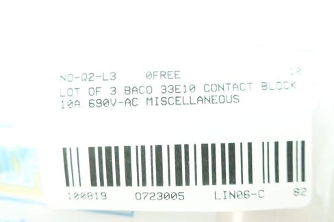 مجموعة من 3 قطع اتصال BACO 33E10 10A 690V-AC in Saudi Arabia
