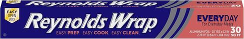 Reynolds Wrap Everyday Strength Aluminum Foil Roll, Freezer and Grill Safe, Great for Foil Packets and Home Cooking, 12 Inches Wide, 200 Total Sq. Ft. in Saudi Arabia