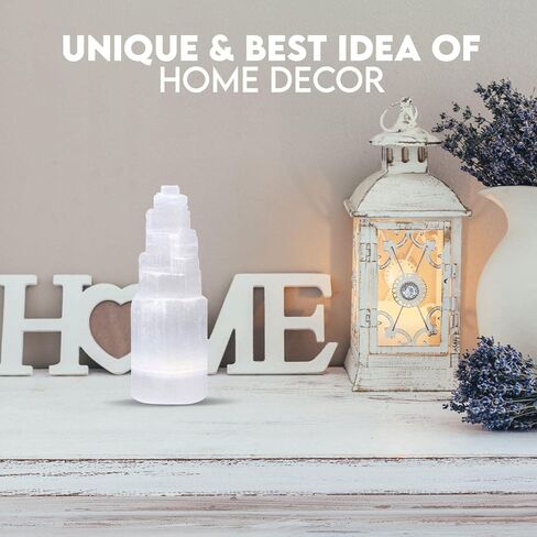 برج كريستال سيلينيت 15 سم، حجر تأمل ناطحة سحاب عالي الطاقة، كريستال علاجي لاسلكي 2-4 رطل. in Kuwait