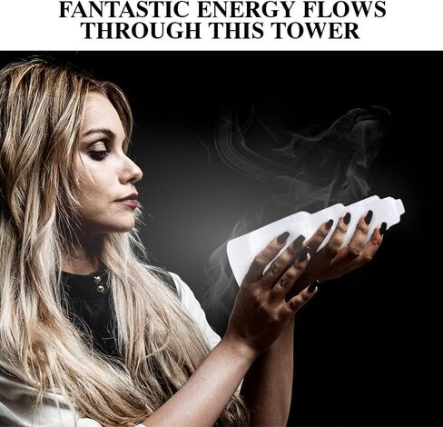 برج كريستال سيلينيت 15 سم، حجر تأمل ناطحة سحاب عالي الطاقة، كريستال علاجي لاسلكي 2-4 رطل. in Kuwait