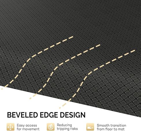 سجادات صالون OmySalon سميكة مقاس 3 × 4 × 1/2 بوصة لمصفف الشعر مضادة للتعب، سجادة أرضية الحلاق مع قاعدة مربعة، سجادة كرسي صالون تصفيف الشعر، مضادة للانزلاق وسهلة التنظيف in Kuwait