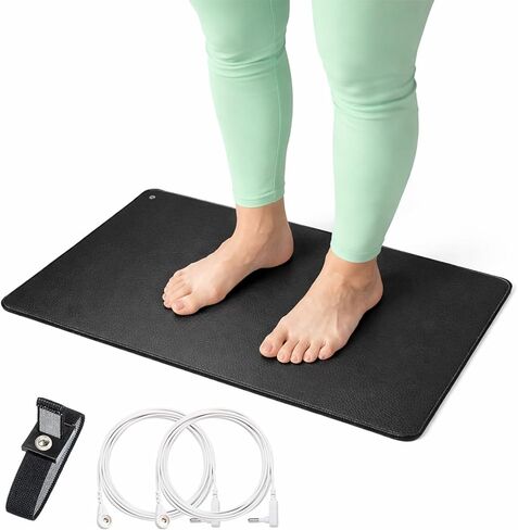 حصيرة أرضية متصلة بالأرض مقاس 12 بوصة × 24 بوصة لأجهزة الكمبيوتر المحمول المكتبية مع سوار وأسلاك in Kuwait