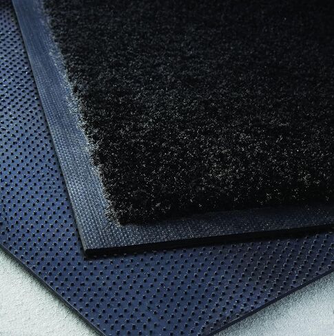 Consolidated Plastics Ultimate Mat - Made in USA, Commercial Grade Business Entrance Mats for High-Traffic Areas, Non-Slip Rubber Back (45" x 69", Black) in Saudi Arabia