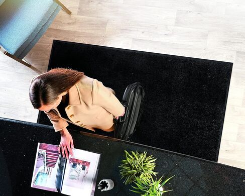 Consolidated Plastics Ultimate Mat - Made in USA, Commercial Grade Business Entrance Mats for High-Traffic Areas, Non-Slip Rubber Back (45" x 69", Black) in Saudi Arabia