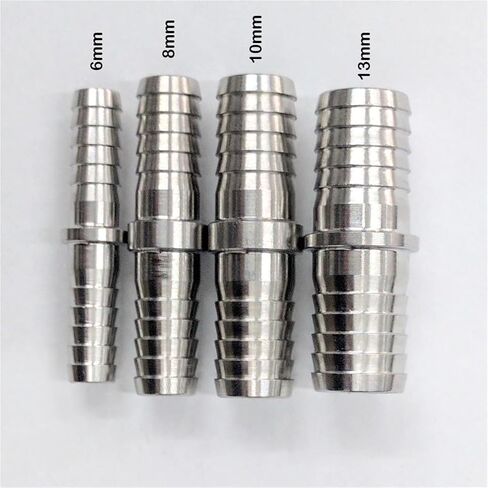 1Pcs KL04411 Craft Beer 10mm Straight Through Stainless Steel Pagoda Connector Barbed Quick Connector Home Brewing Beer Accessories in Saudi Arabia