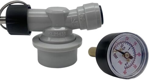 1Pcs Craft Beer Keg American Standard Keg Carbon Dioxide Pressure Gauge CO2 Pressure Reducing Valve Quick Connector 0-15psi Pressure Gauge Adjustable Quick Connector in Saudi Arabia