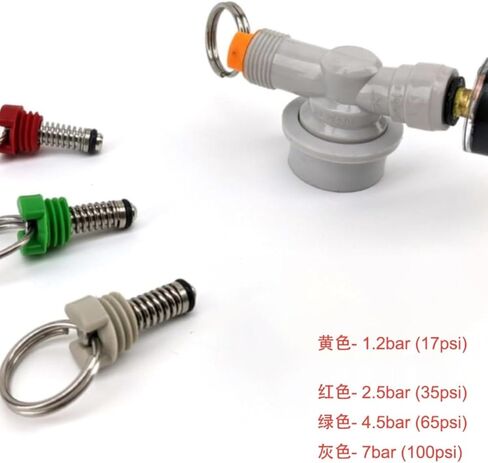 1Pcs Craft Beer Keg American Standard Keg Carbon Dioxide Pressure Gauge CO2 Pressure Reducing Valve Quick Connector 0-15psi Pressure Gauge Adjustable Quick Connector in Saudi Arabia