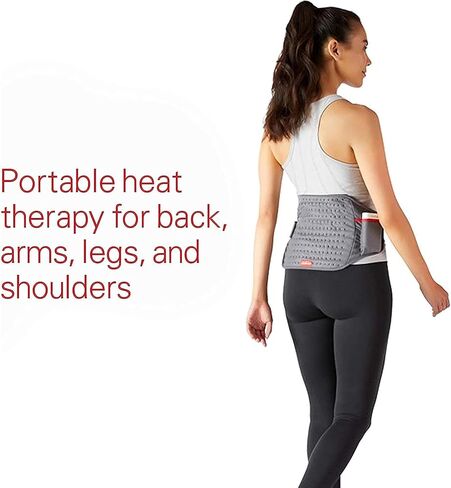 Sunbeam Cordless Rechargeable Heating Pad, Portable 9.5" x 12", Machine-Washable, Pain Relief for Back, Shoulder, Neck, and Period Cramp Pain Relief in Saudi Arabia