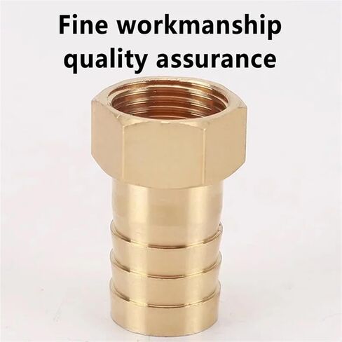 20PCS PC Hose Barb Tail Pagoda Connector 6 8 10 12 14 16mm Connector Hose 1/8 1/2 3/4 3/8 Female Thread Brass Water Pipe Fittings(Barb 10mm-1I4) in Saudi Arabia