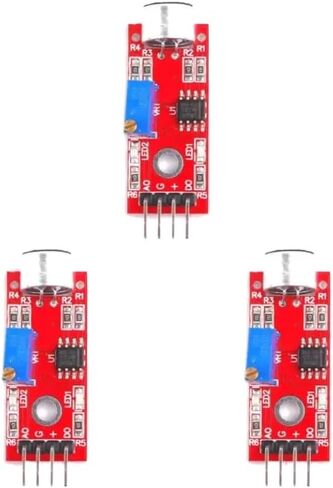 وحدة كشف الصوت 1-10 قطع KY-037 DC 4-6V LM393 ميكروفون متوافق مع AVR PIC (أزرق) in Kuwait