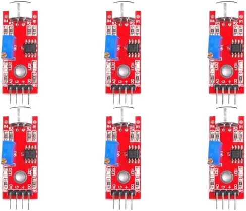 وحدة كشف الصوت 1-10 قطع KY-037 DC 4-6V LM393 ميكروفون متوافق مع AVR PIC (أصفر) in Kuwait