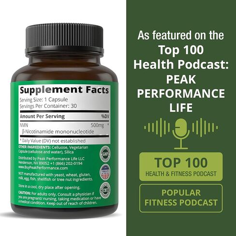 NMN Supplement Ultra High Strength Stabilized Nicotinamide Mononucleotide 500mg Per Capsule. 2 Capsules = 1,000mg of NMN. Boost NAD Levels. Healthy Aging NAD+ Supplements for Men and Women in Saudi Arabia