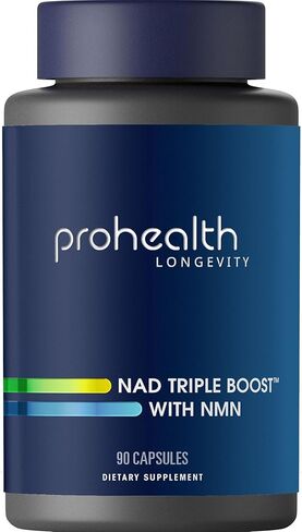ProHealth NAD Triple Boost™ with NMN 500mg and NMNH 100 mg Plus Apigenin and Trans-Resveratrol. Promotes Longevity, Heart and Brain Health, Activates Sirtuins for Cellular Repair (30 Servings) in Saudi Arabia