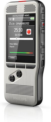 Philips PocketMemo DPM6000 Digital Voice Recorder مع اشتراك Pleintexec الأساسي لمدة عامين in Saudi Arabia