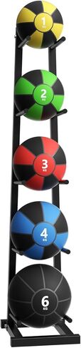 AQQHSAIN Medicine Ball Rack Adjustable Ball Tree 5-Layer Storage Exercise Holder for Strength Training in Kuwait