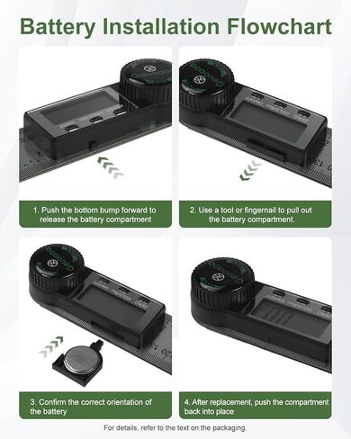 أداة تحديد الزوايا الرقمية، منقلة من الفولاذ المقاوم للصدأ 7 بوصة/200 مم، بطاريتان قياس زاوية أداة النجارة لبناء النجار والقياس بنفسك in Kuwait