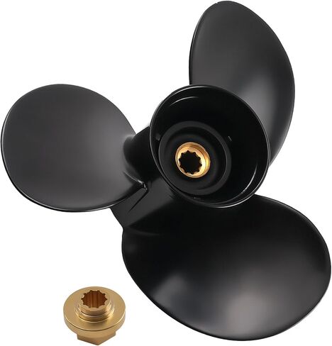 maXpeedingrods 3 Blades 10 3/8 X 13 Aluminum Boat Propeller for Mercury Outboard Motors 9.9 15 18 20 25HP 10 Spline Tooth, RH, Parts No# 48-19640A40 in Saudi Arabia