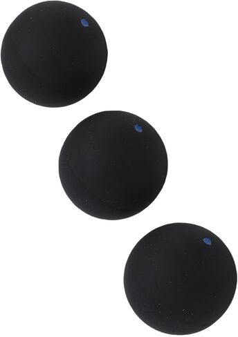 Zunate Squash Ball Set of 3, Professional Rubber Balls for Training and Competition, Yellow Dot Practice Equipment with Stable Bounce and Slow React Timing (Yellow Dot) in Saudi Arabia
