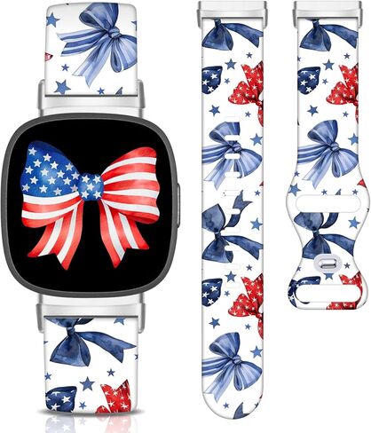Holiday Watch Band Compatible with Fitbit Versa 3 / Versa 4 / Sense / 2, Christmas Halloween Smartwatch Replacement Strap for Fitbit Versa 3/4 /Sense / 2 in Kuwait