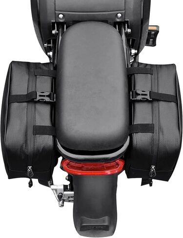 Riding'times Z8/Z8PRO حقيبة جانبية للدراجة الكهربائية - مناسبة للتركيب على جانب المقعد الخلفي أو مقود الدراجة الأمامي أو الخلفي، حقيبة مقاومة للماء بسعة 6.4 لتر، 11.4 × 4.3 × 7.9 بوصة (2) in Kuwait