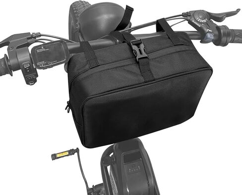 Riding'times Z8/Z8PRO حقيبة جانبية للدراجة الكهربائية - مناسبة للتركيب على جانب المقعد الخلفي أو مقود الدراجة الأمامي أو الخلفي، حقيبة مقاومة للماء بسعة 6.4 لتر، 11.4 × 4.3 × 7.9 بوصة (2) in Kuwait