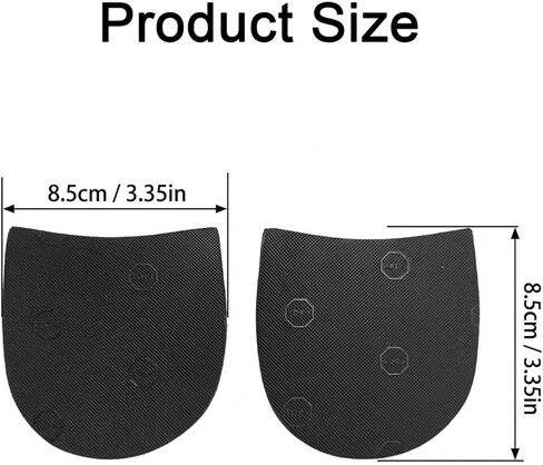 2 Pairs Shoe Repair Rubber Heels Cuttable Boot Heel Replacement 6-7 mm Thick Thick Rubber Heel Replacement for Women Men Boots in Saudi Arabia