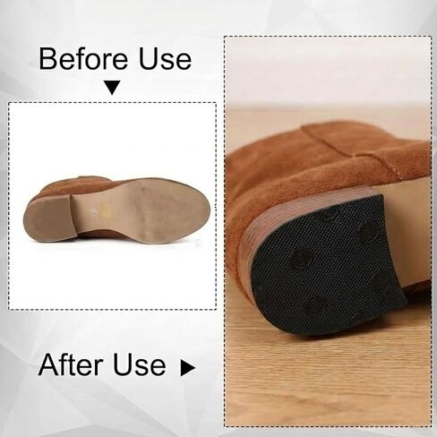 2 Pairs Shoe Repair Rubber Heels Cuttable Boot Heel Replacement 6-7 mm Thick Thick Rubber Heel Replacement for Women Men Boots in Saudi Arabia
