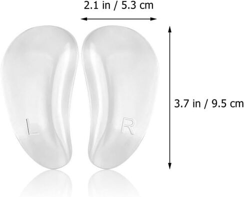 MAGICLULU 3 Pairs Gel Arch Support Cushions Adhesive Gel Arch Support Pads for Flat Foot Comfort with Design for Women’s Foot Health and Shoe Inserts in Saudi Arabia