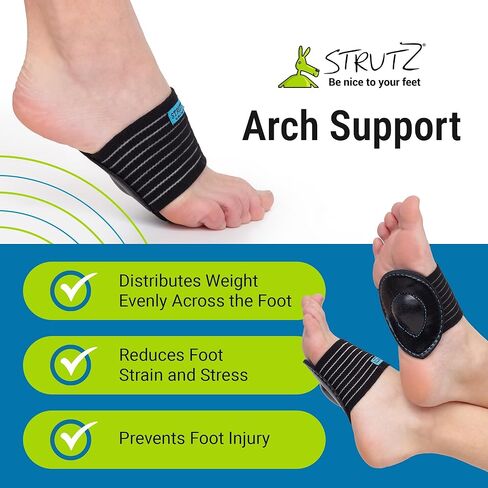 Strutz Sole Angel - Arch Supports with Patented Compression and Arch Support Technology for Men and Women - Plantar Fasciitis Arch Support - Ease Foot Discomfort and Improves Mobility in Kuwait