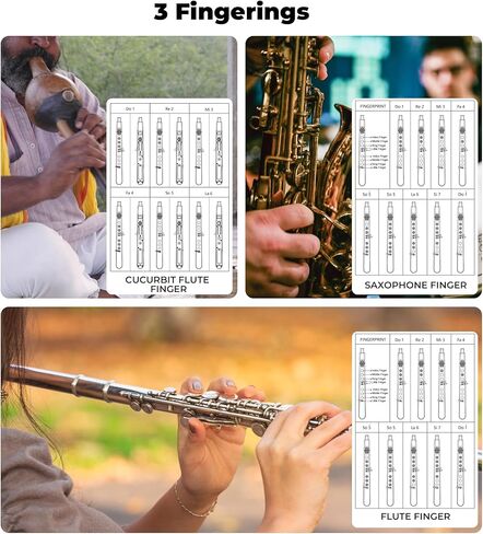 Vangoa MAE-02 Digital Wind Instrument, Professional Electronic Wind Instrument Synthesizer Rechargeable EWI with Wireless MIDI, 3 Fingerings 35 Tones 7 Functions for Beginners Adults Teens, White in Saudi Arabia