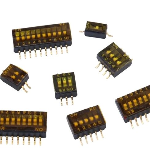 Surface Mount Braided KE Dip Switch 1.27mm KE-1.27-1 .27-2 .27-3 .27-4 .27-5 .27-6 .27-8 .27-10 1Pcs(KE-1.27-3) in Saudi Arabia