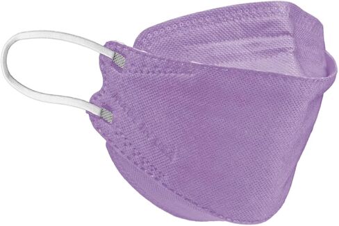 Lutema 5-Ply Disposable Fish Style Face Mask - Made in USA | 3-Panel Flat Fold Design Structure | For Men & Women (5pcs) in Saudi Arabia
