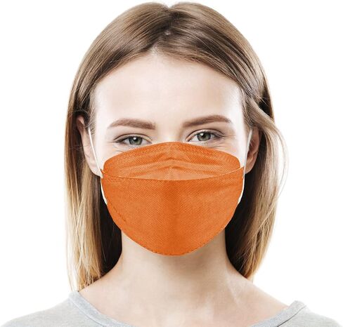 Lutema 5-Ply Disposable Fish Style Face Mask - Made in USA | 3-Panel Flat Fold Design Structure | For Men & Women (5pcs) in Saudi Arabia