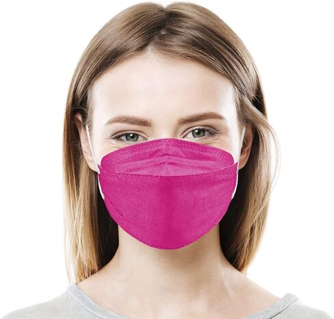 Lutema 5-Ply Disposable Fish Style Face Mask - Made in USA | 3-Panel Flat Fold Design Structure | For Men & Women (5pcs) in Saudi Arabia