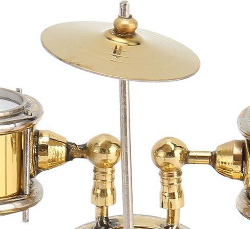 نموذج مجموعة طبول نحاسية مصغرة مع صنعة متقنة، مجموعة طبول بيت الدمى المزخرفة، زخرفة موسيقية نحاسية خفيفة الوزن للمنزل والمقاهي وغرف الموسيقى in Kuwait