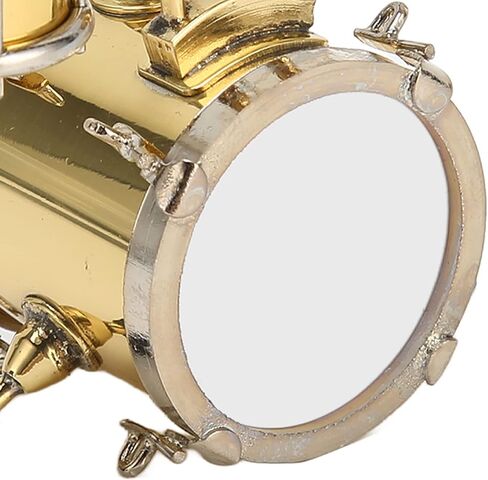 نموذج مجموعة طبول نحاسية مصغرة مع صنعة متقنة، مجموعة طبول بيت الدمى المزخرفة، زخرفة موسيقية نحاسية خفيفة الوزن للمنزل والمقاهي وغرف الموسيقى in Kuwait