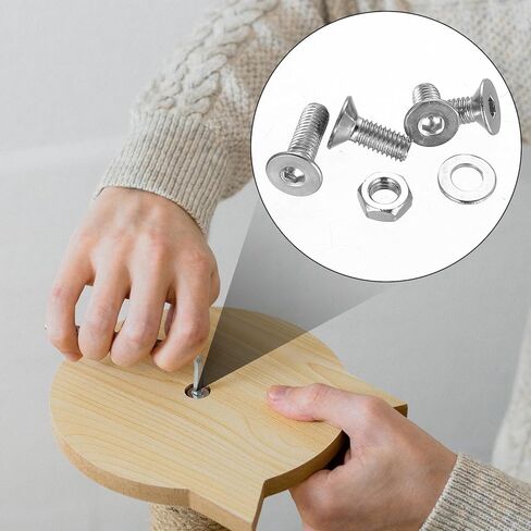 مجموعة براغي M3M4M5M6M8، 155-1144 قطعة، مجموعة متنوعة من المقبس السداسي المسطح برأس غاطس، غسالات صواميل براغي الآلة مع مفتاح ألين لإصلاح الأثاث الإلكتروني (فضي) (1144 قطعة m3m4m5m6) in Kuwait