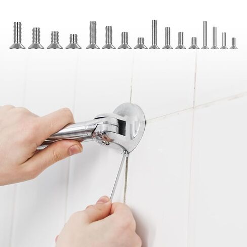 مجموعة براغي M3M4M5M6M8، 155-1144 قطعة، مجموعة متنوعة من المقبس السداسي المسطح برأس غاطس، غسالات صواميل براغي الآلة مع مفتاح ألين لإصلاح الأثاث الإلكتروني (فضي) (1144 قطعة m3m4m5m6) in Kuwait