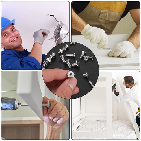 مجموعة براغي M3M4M5M6M8، 155-1144 قطعة، مجموعة متنوعة من المقبس السداسي المسطح برأس غاطس، غسالات صواميل براغي الآلة مع مفتاح ألين لإصلاح الأثاث الإلكتروني (فضي) (1144 قطعة m3m4m5m6) in Kuwait