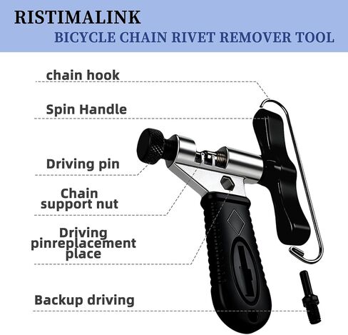 Bike Chain Repair Tools Set, Includes Bicycle Chain Breaker Tool, Master Link Plier, Wear Indicator and 3 Pairs Missing Links for 6-10 Speed Chains in Saudi Arabia