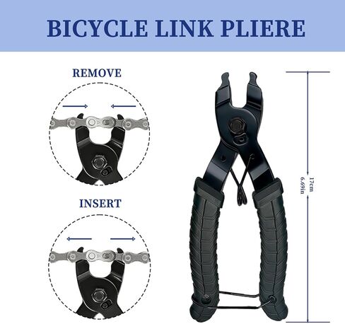 Bike Chain Repair Tools Set, Includes Bicycle Chain Breaker Tool, Master Link Plier, Wear Indicator and 3 Pairs Missing Links for 6-10 Speed Chains in Saudi Arabia