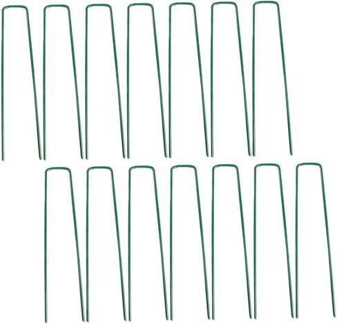 Sosoport 50pcs Galvanized Steel Wire U-Shaped Floor Nails Sturdy Garden Stakes for Orchards Greenhouses in Saudi Arabia