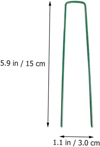 Sosoport 50pcs Galvanized Steel Wire U-Shaped Floor Nails Sturdy Garden Stakes for Orchards Greenhouses in Saudi Arabia
