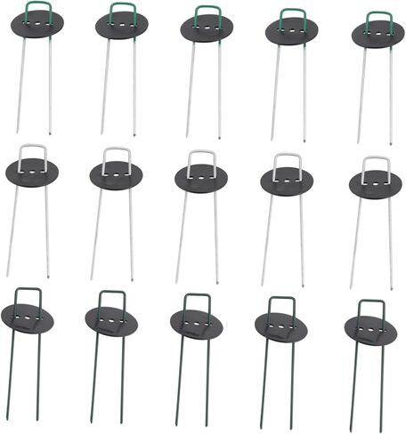 POPETPOP 1Set U Shaped Ground Stakes Durable Tent Nails for Securing Artificial Turf and Garden Thickness Includes Half Stakes Versatile in Saudi Arabia