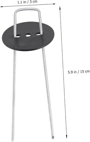 POPETPOP 1Set U Shaped Ground Stakes Durable Tent Nails for Securing Artificial Turf and Garden Thickness Includes Half Stakes Versatile in Saudi Arabia