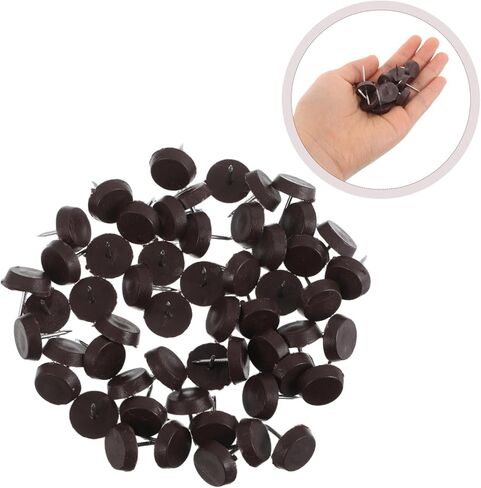 STOBOK 100pcs Non Slip Nail Glides for Tile Floors Compatibility Elegant Design Effortless Installation for Various Furniture Types in Saudi Arabia