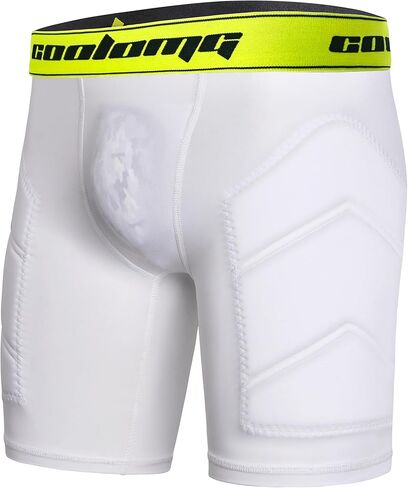 شورت بيسبول منزلق للشباب من COOLOMG مع جيب على شكل كوب (بدون كوب) ملابس داخلية مضغوطة مبطنة in Kuwait