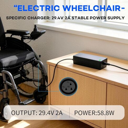 شاحن 29.4 فولت 2 أمبير مع قابس XLR لشاحن بطارية ليثيوم 24 فولت 7S شاحن بطارية عالمي 24 فولت in Kuwait