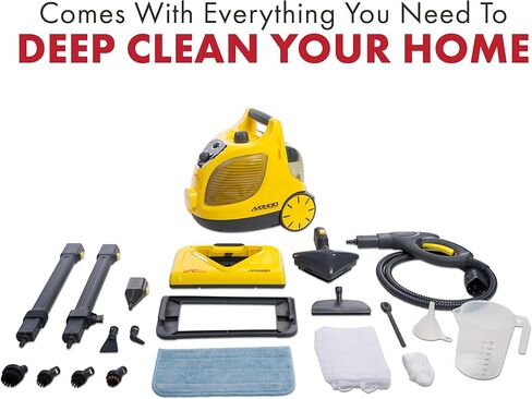 منظف ​​البخار Vapamore MR-100 Primo - نظام تنظيف بالبخار خالي من المواد الكيميائية بدرجة احترافية ومصمم إيطاليًا لحوادث الحيوانات الأليفة والأرضيات والبلاط والجص والسيارات والمجوهرات والمزيد in Kuwait